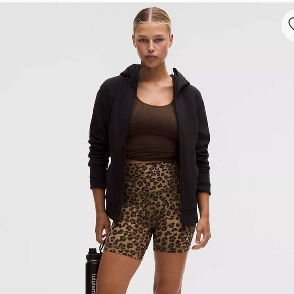 NWT 4 Align 6” No Line High-Rise Biker Yoga Shorts 6" inseam - lululemon Leopard - Picture 6 of 8